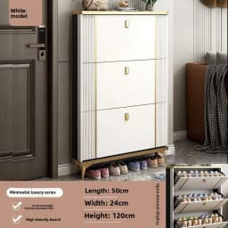 Ultra Thin Shoe Cabinet Modern Flip Door Shoe Storage Cabinet Large Capacity Entrance Organizer Slim Hallway Furniture HomeDecor