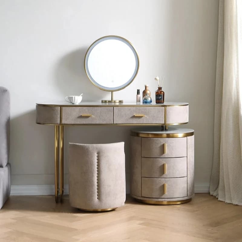 &Nordic Drawers Storage Vanity Table Minimalist Bedroom Makeup Drawer Dressing Table Desk Bedroom Furnitur