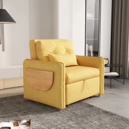 ky-Modern Sofa Cum Bed One Seater Fabric Sleeper Sofa Bed Multifunctional Adjustable Single Folding Sofa Bed)
