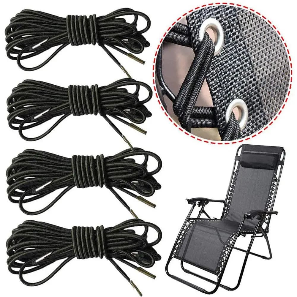 4Pcs/set Useful Sun Loungers Garden Binding Rope Elastic Cord Recliner Chairs Accessories Chair Recliner