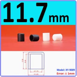 White Silicone Rubber Round Anti-Slip Protective Sleeve 3~56.5mm Dust Seal Blanking End Stopper Protection Cover Round End Cap