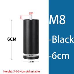 Adjustable Furniture Leg M8 M10 Aluminum Alloy Table Legs For TV Cabinet/Wardrobe Cabinet Furniture Support Hardware
