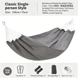 Double Hammock 190*80cm Thickened Reinforced Anti-Sway
