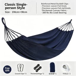 Double Hammock 190*80cm Thickened Reinforced Anti-Sway