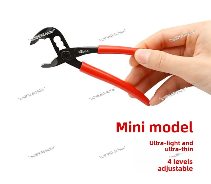 Home DIY 5/6 Inch Mini Pump Clamp Small Pipe Pliers Ultra Thin Shifting Spanner Multifunctional Crescent Wrench No Button