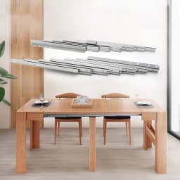 Invisible Dining Table Telescopic Guide Rail Multifunctional Aluminum Alloy Folding Bar Extension Slide Rail