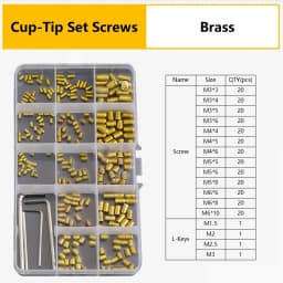 M3 M4 M5 M6 M8 304 316 Stainless Steel Hex Socket Drive Cone Dog Flat Cup Point Set Screw Assortment Kit Allen Head Grub Bolt