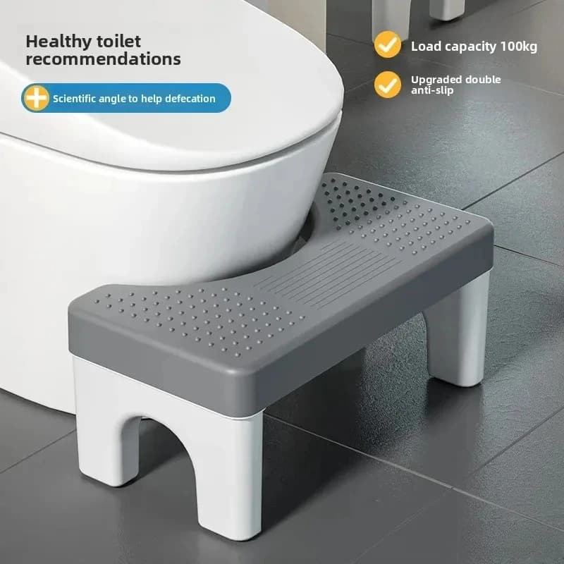From China Thickened Toilet Stool Home Use Bathroom Chair Children Pregnant Women Footrest Plastic Material
