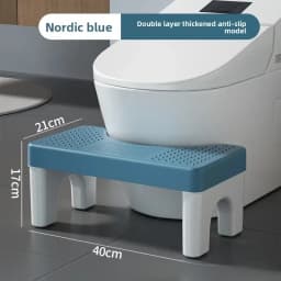 From China Thickened Toilet Stool Home Use Bathroom Chair Children Pregnant Women Footrest Plastic Material