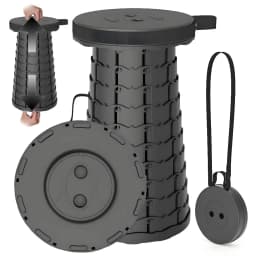 Collapsible Compact Stool Load Bearing Portable Camping Seat Ultra Light Hiking Fishing Outdoor Activities Bus Subway Commuting