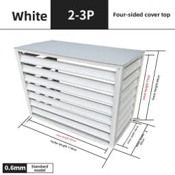 Aluminum Alloy Air Conditioner Outdoor Unit Protective Cover Weatherproof Ventilated Welded Fence Exterior Wall Renovationone