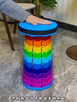 Outdoor Portable Rainbow Folding Chair - Adjustable Bench - Fishing Chair - Train Extendable Stool Outdoor Chair Folding Chair
