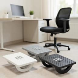 Portability Foot Rest Under Desk Footrest Ergonomic Foot Stool With Massage Rollers Foot Rest For Home Office