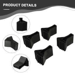 4/6Pcs Rubber Ladder Foot Pads For Folding Telescopic Ladders Anti-Slip Leg Covers With Enhanced Stability And Floor Protection