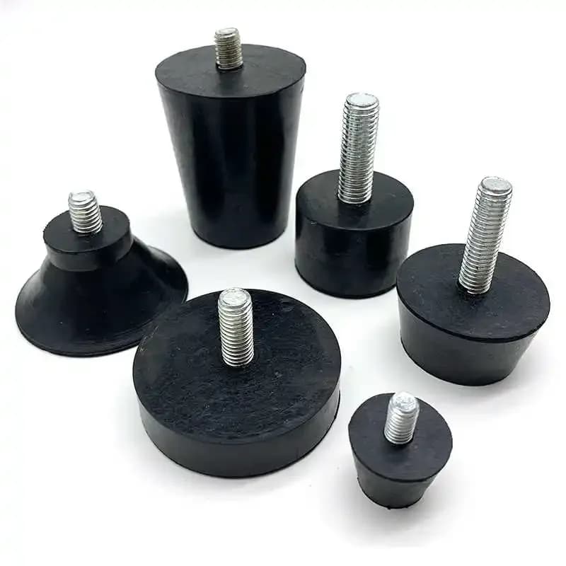 2-20Pcs Rubber Adjustable Feet Pad M6 M8 M10 With Screw Table Chair Balck Leveling Foot Pad Furniture Leg Anti-shock Protection