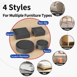 Furniture Anti-Slip Pads: For Furniture, Cabinet, Table & Chair, Sofa, Household Sundry Rack Feet, And Adjustable Foot Pads
