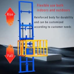 Professional Manufacturer Hydraulic Freight Lift Freight Lift Double Rail Freight Platform Lift