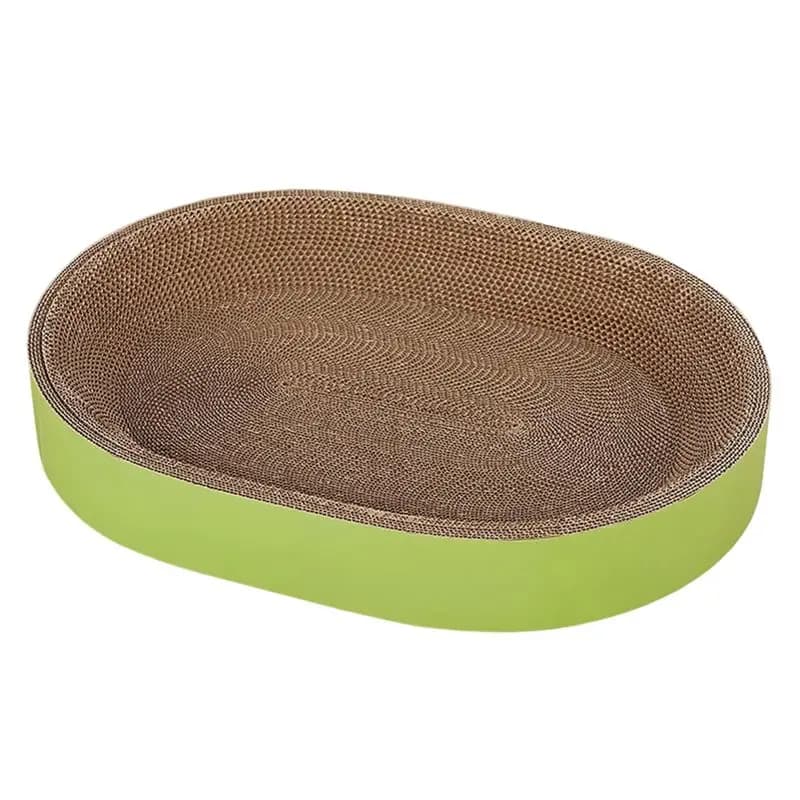 FTGT NEW , Shedding-Free Oval Cat Scratching Board with Integrated Cat Bed, Summer Cat Nest, and Scratching Pan Cats.