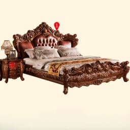 Beauty Simple Bed Leather Princess Adult Aesthetics Design Square Bed Queen Sleeping Modern Ergonomic Muebles Unique Furniture