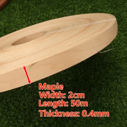 50m Roll Natural Wood Veneer Edge Banding (White Oak Red Oak Walnut Maple Cherry Sapele) for Furniture Panel Edging Repair