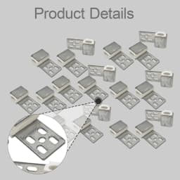 Silver Iron Couch Spring Repair Clips Upholstery Furniture Zig Zag Holders for Sofa Bench Seat