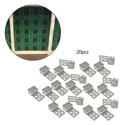 Silver Iron Couch Spring Repair Clips Upholstery Furniture Zig Zag Holders for Sofa Bench Seat