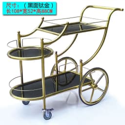 Cake Trolley Stainless Steel Dining Cart KTV Wine Hotel Service Tea Cart Three Layers, Snack Delivery Cart