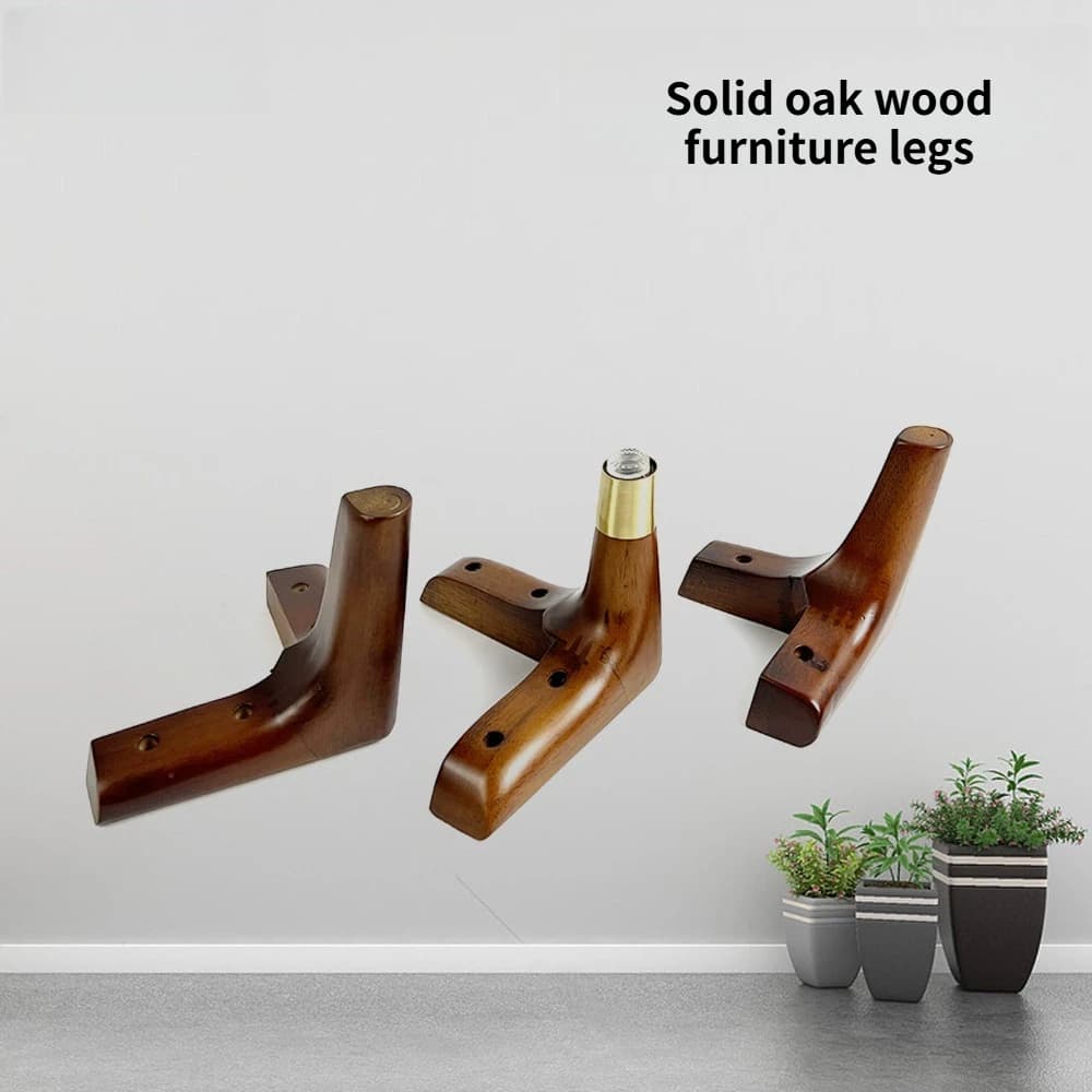 4Pcs 13/14/15cm Solid Wood Furniture Feets Sofa Cabinets Legs Square Bed Table Chair Replacement Feet Home Furniture Accessories