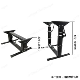 Camper Van Folding Table Frame with Adjustable Legs - Space-Saving Convertible Desk & Bed System for RV Interior Upgrade