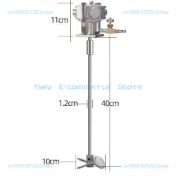 5 Gallon 60L Air Mixer Air Agitator Air Mixer Agitator Aluminum Mixer 2800RPM 1/8HP Mixing Equipment