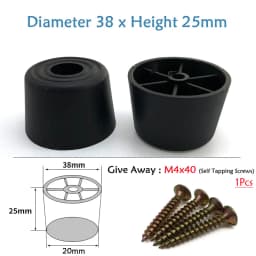 Round Plastic Chair Table Sofa Furniture Legs Anti-slip And Silent Heightening Floor Furnitures Protector Noise Elimination