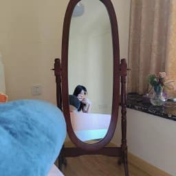 Korean Blogger Ins Style Floor Mirror Bedroom Retro French Medieval Style Dressing Mirror Source Factory One Piece Wholesale