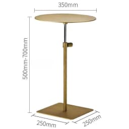 Adjustable Height Side Table Stainless Steel Movable Round Coffee Table Sofa Corner Table Multi Functional Furniture