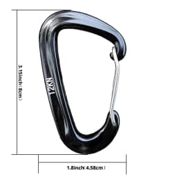 2PCS 3M Hammock Straps Extra Strong Lightweight Rope and 600lbs Breaking Strength Non-Stretch 12KN Carabiner
