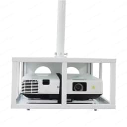 Elevator cage projector hanger, lift basket ceiling with lock