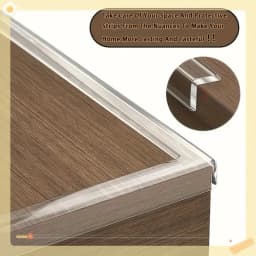 1/3M Thickened Soft Corner Protector Strip-Suitable for Table Corners, Walls, Window Sills, Does not furniture,Can be freely cut