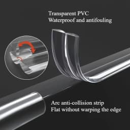 1/3M Thickened Soft Corner Protector Strip-Suitable for Table Corners, Walls, Window Sills, Does not furniture,Can be freely cut