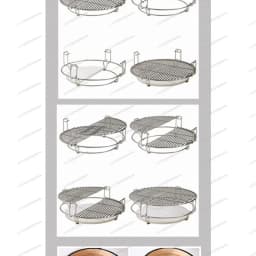 Stainless Steel Multifunctional Cooking System Round BBQ Grill Accessories