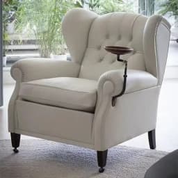 American retro single chair oil wax leather single sofa medieval leisure chair high-end living room home chair