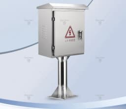 304 stainless steel column distribution box outdoor waterproof and rainproof floor-to-ceiling distribution cabinet socket