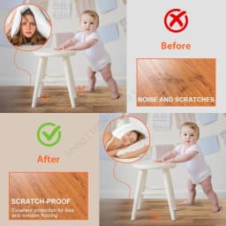 2-48Pcs Self Adhesive Furniture Leg Feet Protector Pad Chair Leg Pad Anti-Skid Scratch DIY Resistant Wood Floor Protector Pads