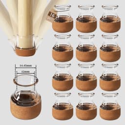 16PCS Chair Leg Protectors with Diagonal Thick TPE Pads Silicone Floor Felt Foot Cover for Hardwood Noise Resistance Furniture