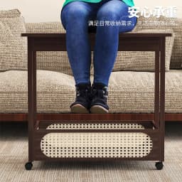 Sofa Side Table Movable Coffee Table Non-solid Wood Side Cabinet Living Room Medieval Trolley Bedroom Folding Table