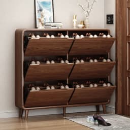 Modern MDF Wooden Shoe Cabinet Single Double Layer Slim Shoe Storage Organizer Entrance Furniture Fits Up To EU 44