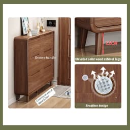 Modern MDF Wooden Shoe Cabinet Single Double Layer Slim Shoe Storage Organizer Entrance Furniture Fits Up To EU 44