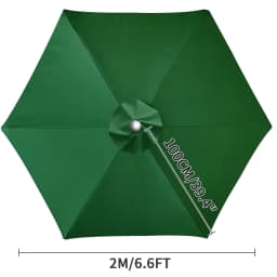 Waterproof Replacement Umbrella Cloth 6Ribs/8Ribs Parasol Replacement Cover Market Patio Umbrella Cloth Canopy Cover Shade Sail