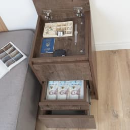 Modern Dark Walnut Nightstand With Lift Top And 3 Drawer Hidden Storage Factory Wholesale Bulk Order For Retailers