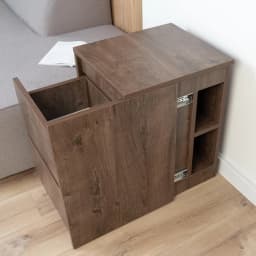 Modern Dark Walnut Nightstand With Lift Top And 3 Drawer Hidden Storage Factory Wholesale Bulk Order For Retailers