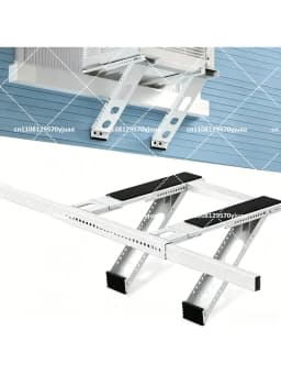 Heavy Duty Foldable AC Bracket, Universal Wall Mount for Window Air Conditioner, Max Load 200kg