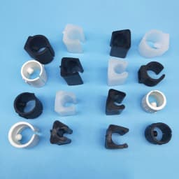 Transparent/Black/White U Shaped Non-slip Chair Leg Pad PP Plastic Non-slip Furniture Feet Floor Protectors Anti-front Tilt
